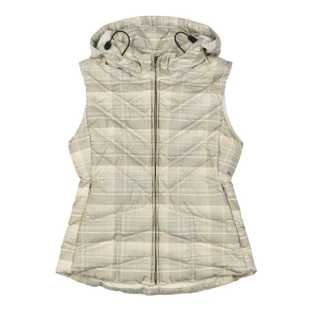 Patagonia Down With It Vest Plaid Removable Hood